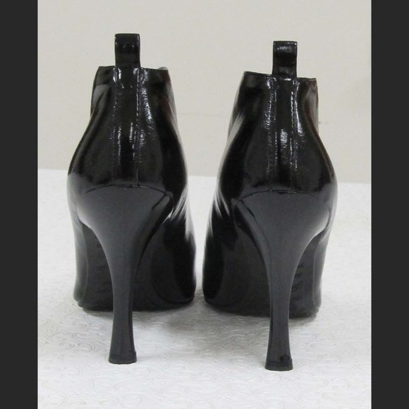 Enzio Angiolini KALEB Shiny Black Bootie Size 7.5 - Picture 6 of 6